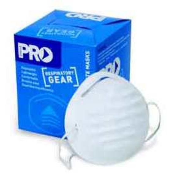 Picture of BOX OF 50 PRO CHOICE MOULDED DISPOSABLE FACE MASKS